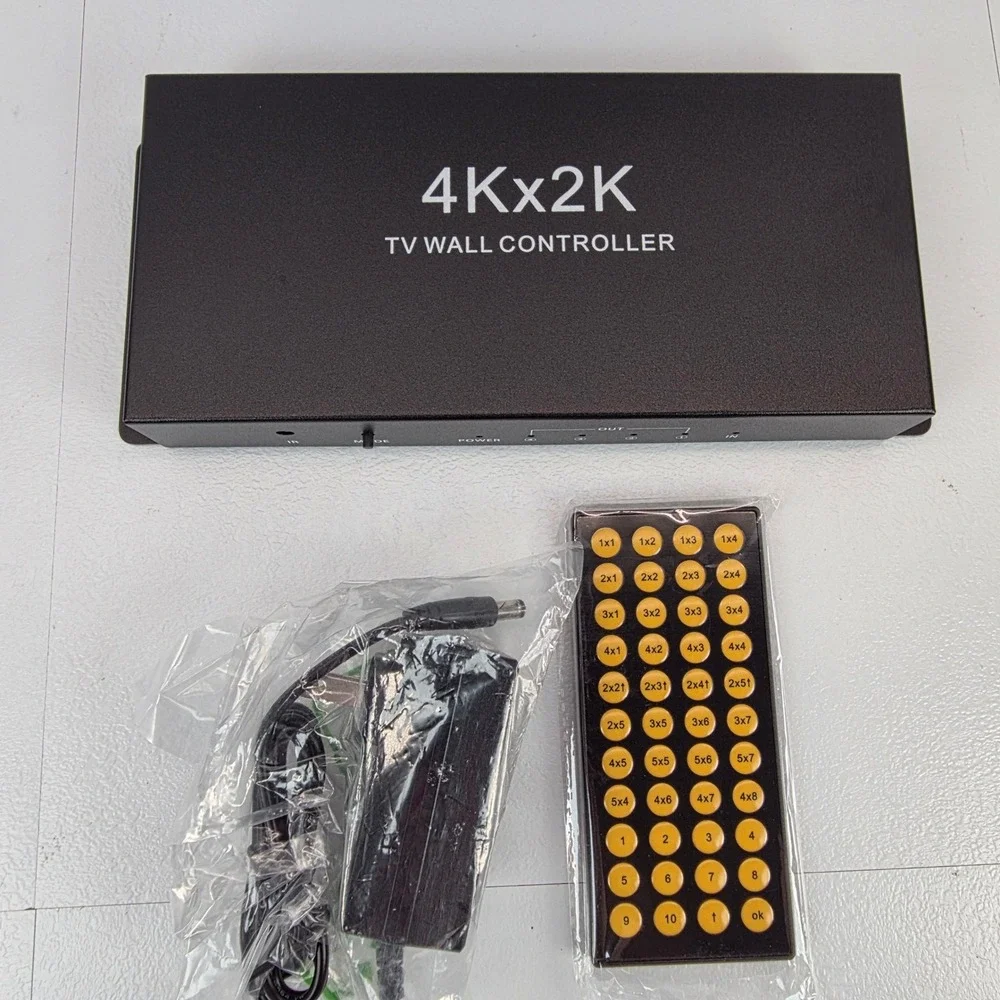 4Kx2K TV Wall Controller‎ Video Processor 4x HDMI Input 4x HDMI Output Remote